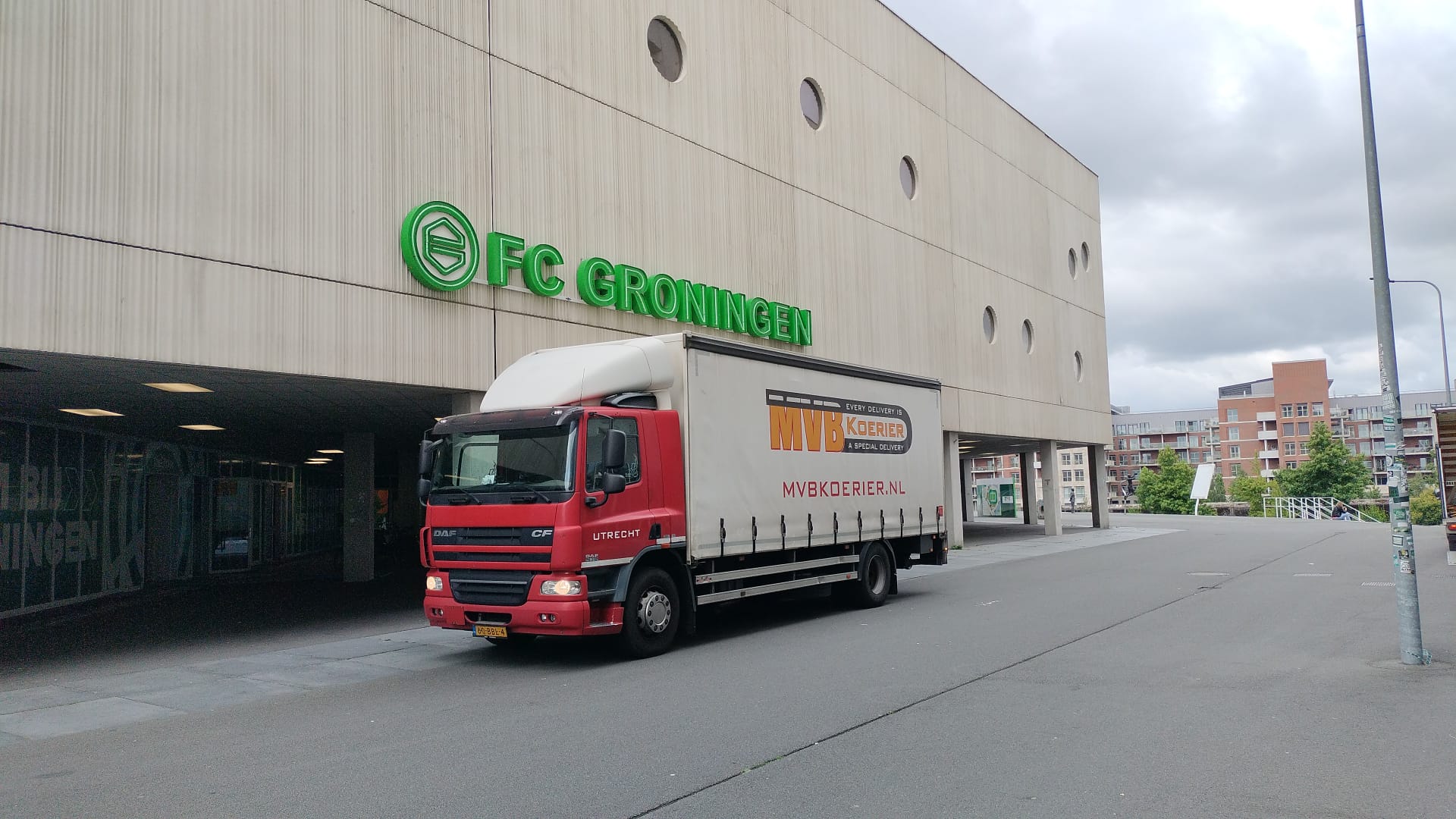 Transport en opbouw van beursstands en eventmaterialen